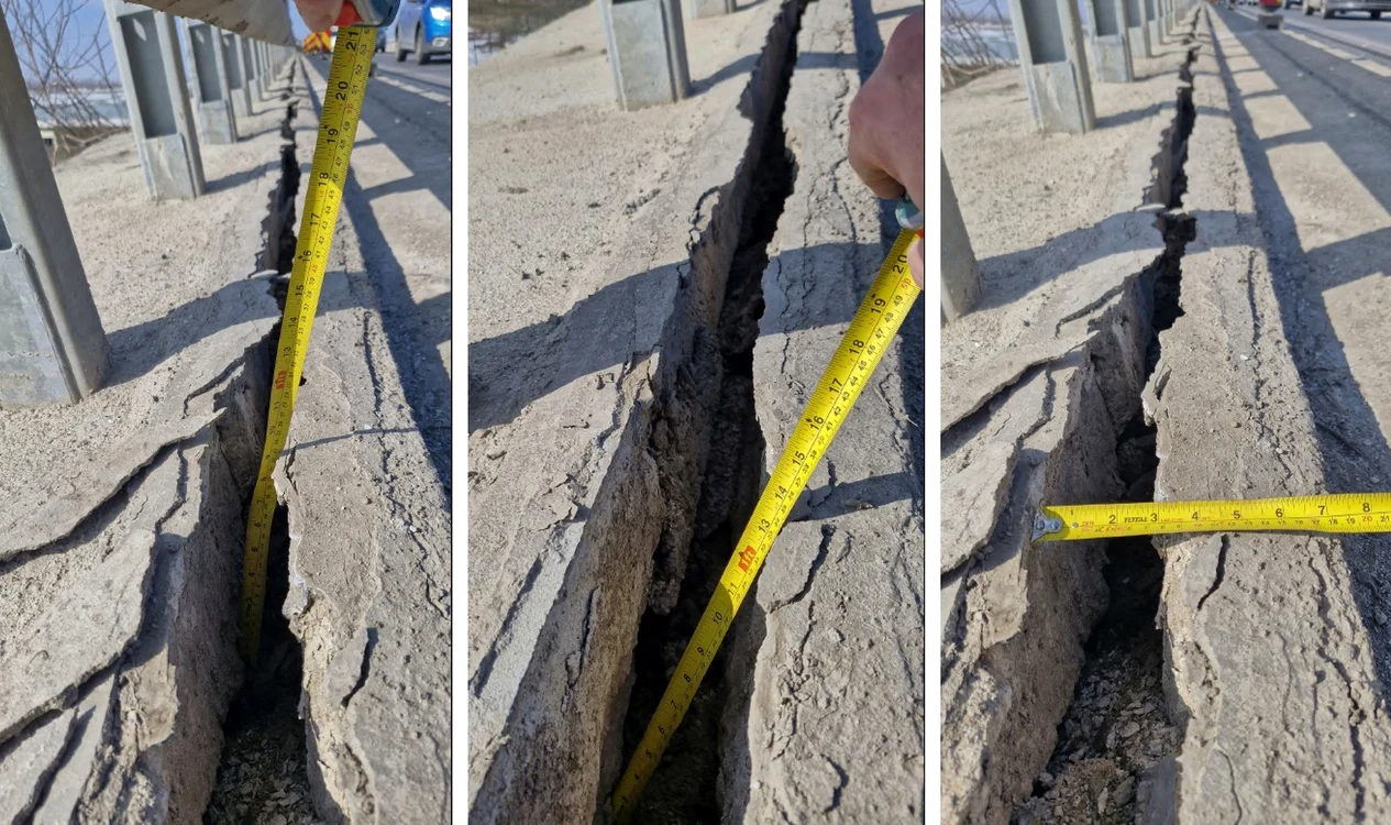 La doi ani de la inaugurare, pasajul care traversează Autostrada A0,  probleme majore. CNAIR explică situația: „Nu a expirat perioada de garanție”